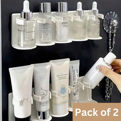5 Grid Plastic Cosmetic Organiser No Punching Cuttable Storage Holder